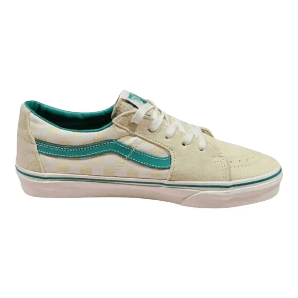 NWOB VANS SK8 Low 'Checkerboard Banana Cream' Sneaker Size 10